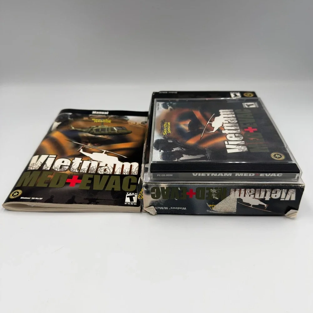 Search & Rescue Vietnam Med+Evac PC Game Big Box Complete Huey Helicopter Sim